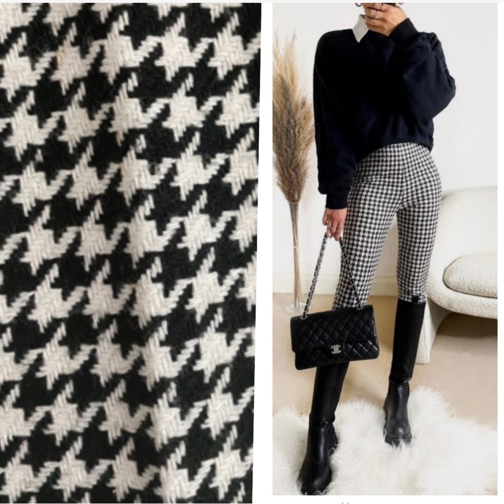 Topman Houndstooth Skinny Pants
